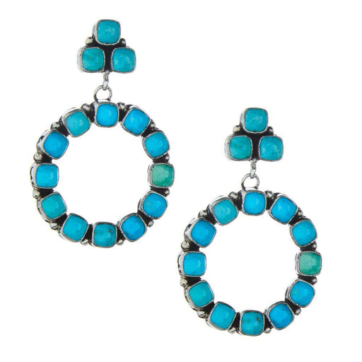Sterling Silver Turquoise Drop Earrings