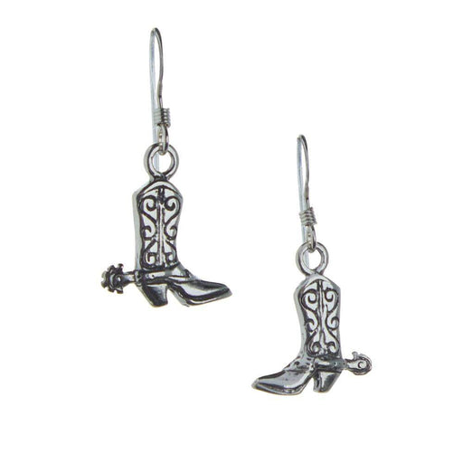 NRS Sterling Silver Boot Dangle Earrings