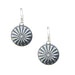 Sterling Silver Concho Dangle Earrings