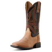Men`s Brush Creek Mesa Tan 11In Thunder Brown Top Cowboy Boot