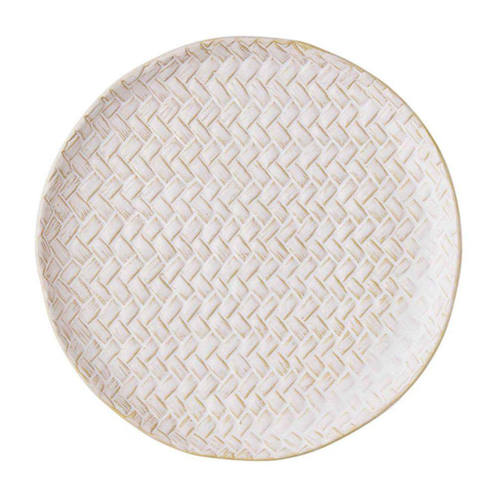 Mud Pie Basket Weave Salad Plate