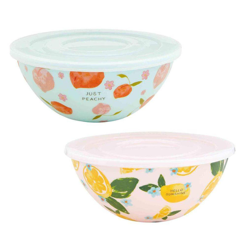 Mud Pie Fruit Bowl and Lid Set