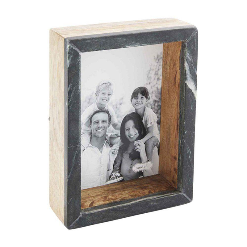 Mud Pie Black Marble Picture Frame