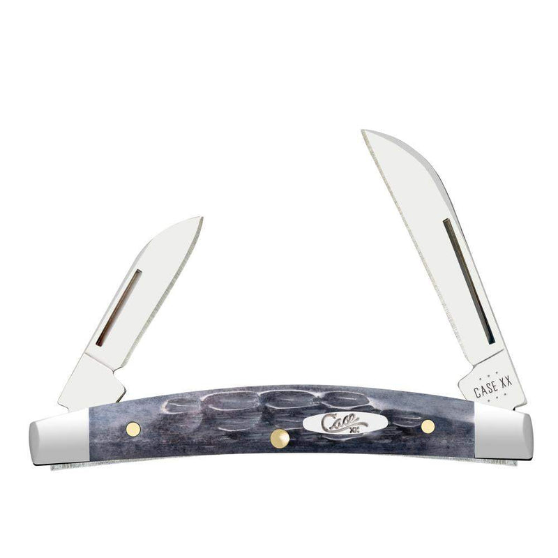 Case XX Small Congress Pocket Worn Crandall Jigged Gray Bone Pocket Knife CA58422