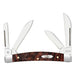 XX Small Congress Smooth Brown Maple Burl Wood Pocket Knife CA64069