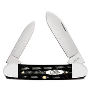 XX Canoe Jigged Buffalo Horn Pocket Knife CA65029