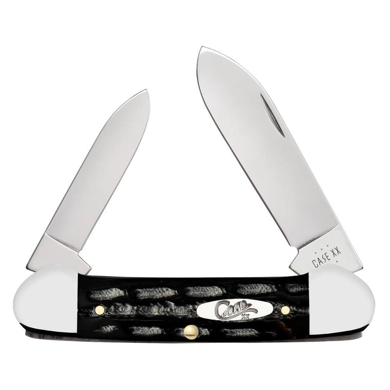 XX Canoe Jigged Buffalo Horn Pocket Knife CA65029