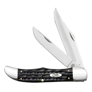 Jigged Buffalo Horn Folding Hunter (BH265 SS) w/ Sheath