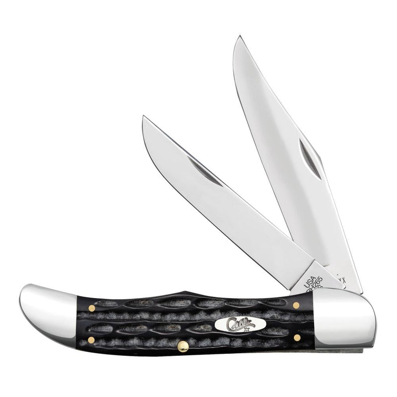 Jigged Buffalo Horn Folding Hunter (BH265 SS) w/ Sheath