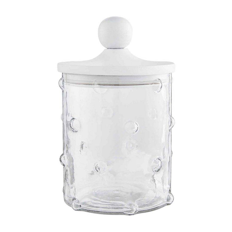 Mud Pie Medium Hobnail Glass Canister