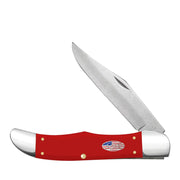 XX Folding Hunter American Workman Smooth Red Synthetic CS Pocket Knife CA73928