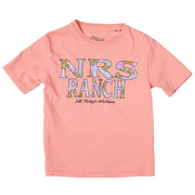 Youth Floral Logo Melon Tee