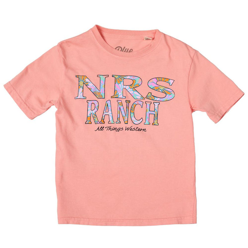 Youth Floral Logo Melon Tee