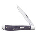 Case XX Slimline Trapper Smooth Purple Curly Maple Wood Pocket Knife CA80546
