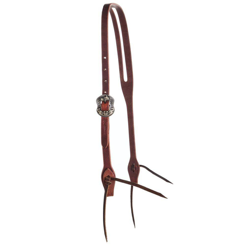 Cowperson Tack 5/8`` Cutting Cart Buckle Slot Ear Headstall
