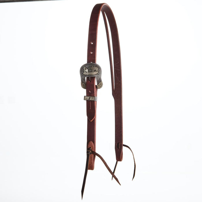 1`` Praying Cowboy Buckle Slit Ear Headstall