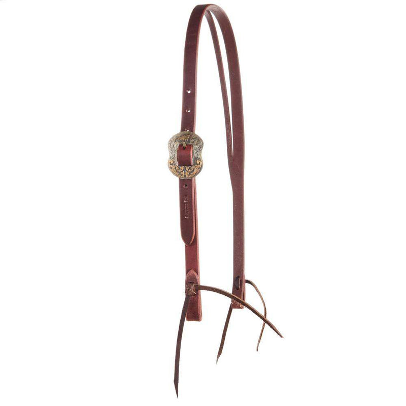 Cowperson Tack 3/4`` Turkey JB Buckle Slit Ear Headstall