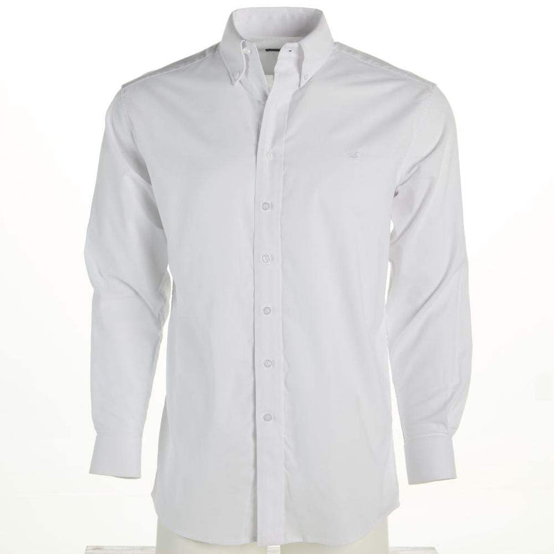 Southern Marsh Mens Oxford White Dress Shirt
