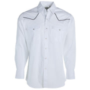 Men's Contrast Piping Western Snap Shirt