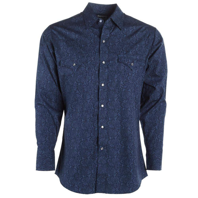 Ely Cattleman Men's Paisley Print Western Snap Shirt