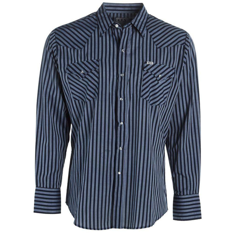 Ely Cattleman Men's Stripe Western Snap Shirt