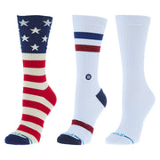 The Americana 3 pack Crew Socks