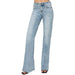 Risen Jeans Women's Light Wash High Rise Straight Jeans