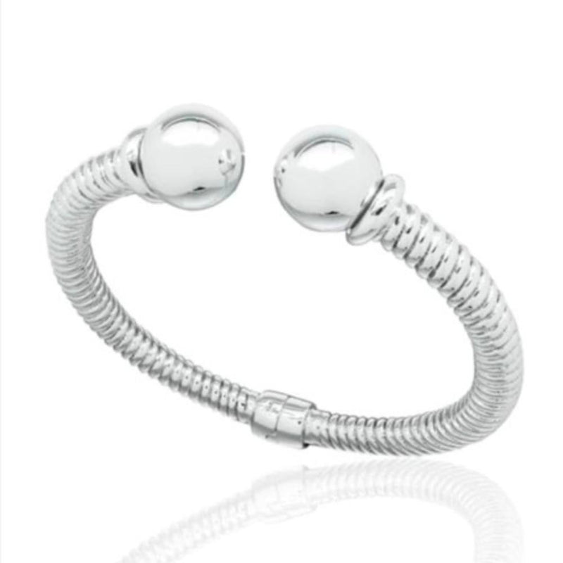 Charleston Twisted Silver Bangle
