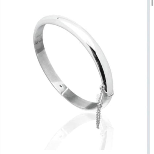 Cambridge Silver Locked Bangle