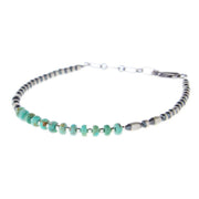 Sterling Pearl and Turquoise Bracelet
