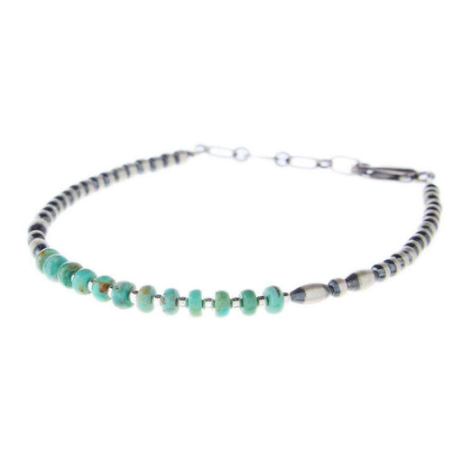 Sterling Pearl and Turquoise Bracelet