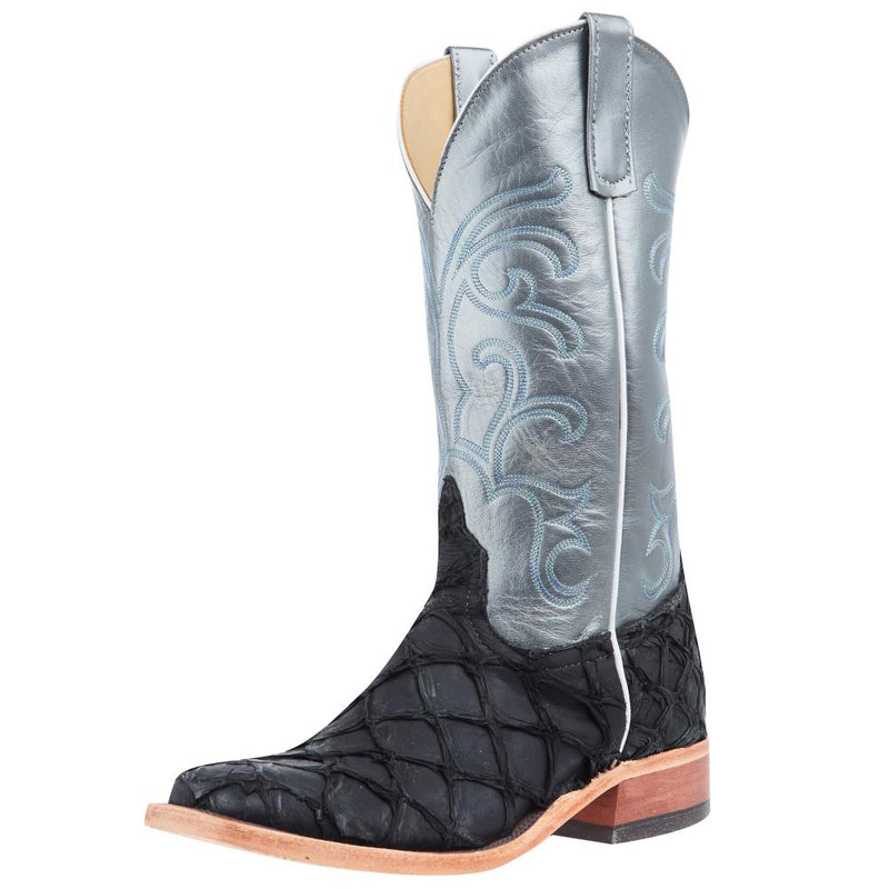Men`s AB Black Big Bass Vamp 13in Gunmetal Kidskin Top Square Toe