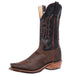 Men`s Tan Cape Buffalo 12in Black Top Boot