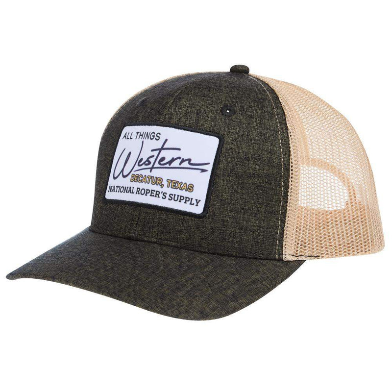 All Things Western Olive and Grey Cap