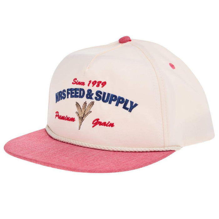 Feed and Supply Cream and Red Vintage Cap