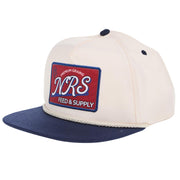 Feed and Supply Cream and Navy Vintage Cap