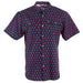 Men's Short Sleeve Flamingo Print Snap Shirt