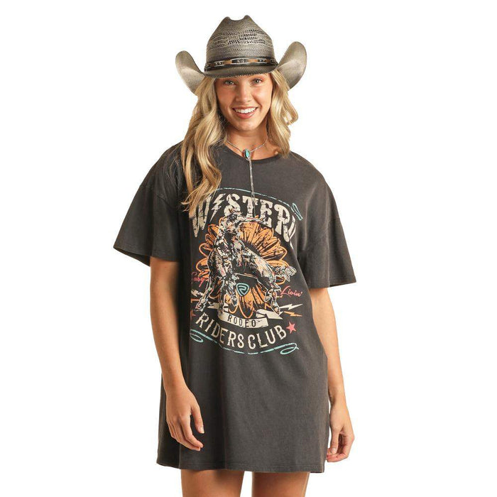 Rock & Roll Denim Women's Graphic T-Shirt Dress