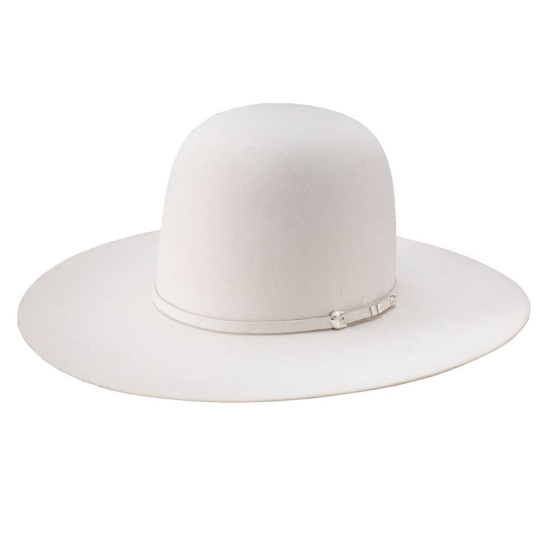 40X Arena White 4 1/4 in Brim Open Crown Felt Hat