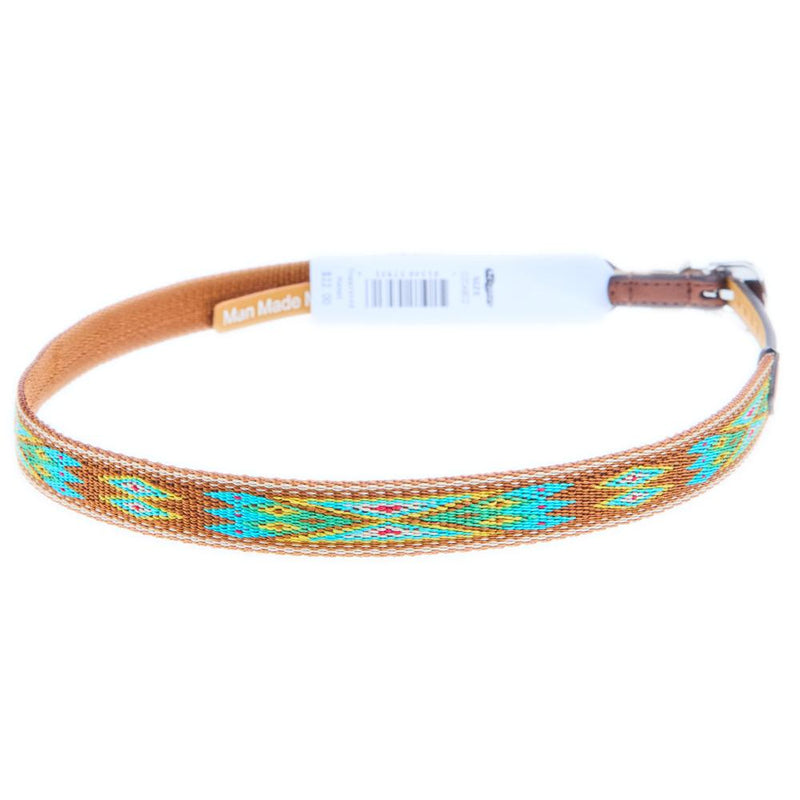 MF 5/8" Blue and Green Aztec Hat Band