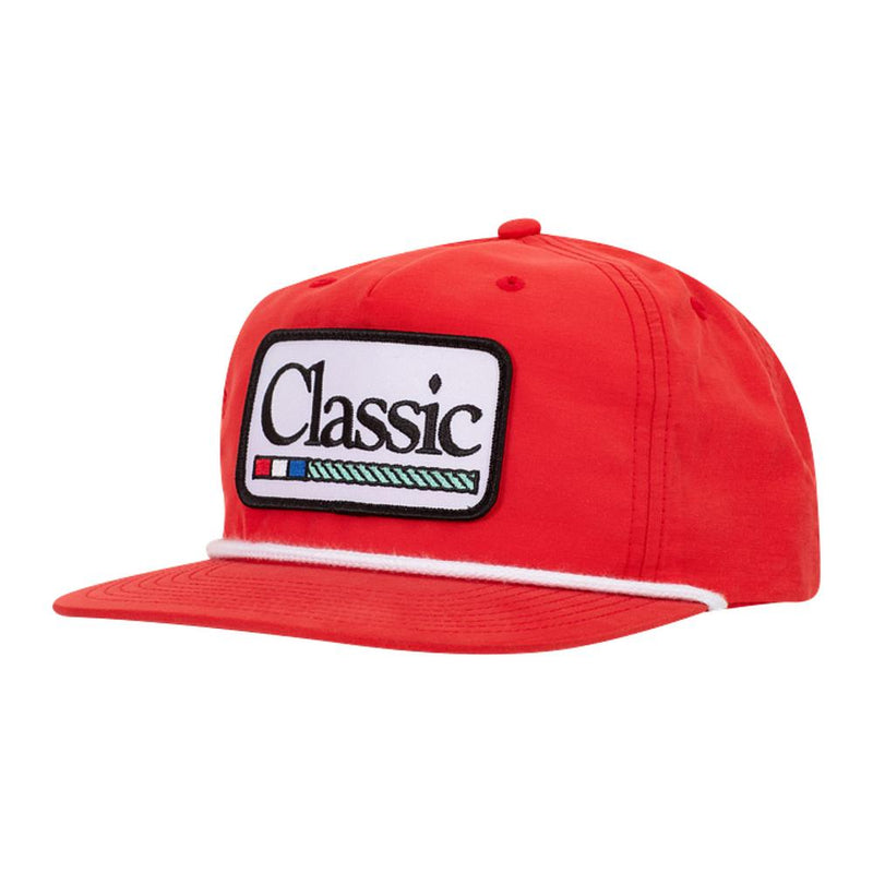 Red and White Retro Logo Patch Cap