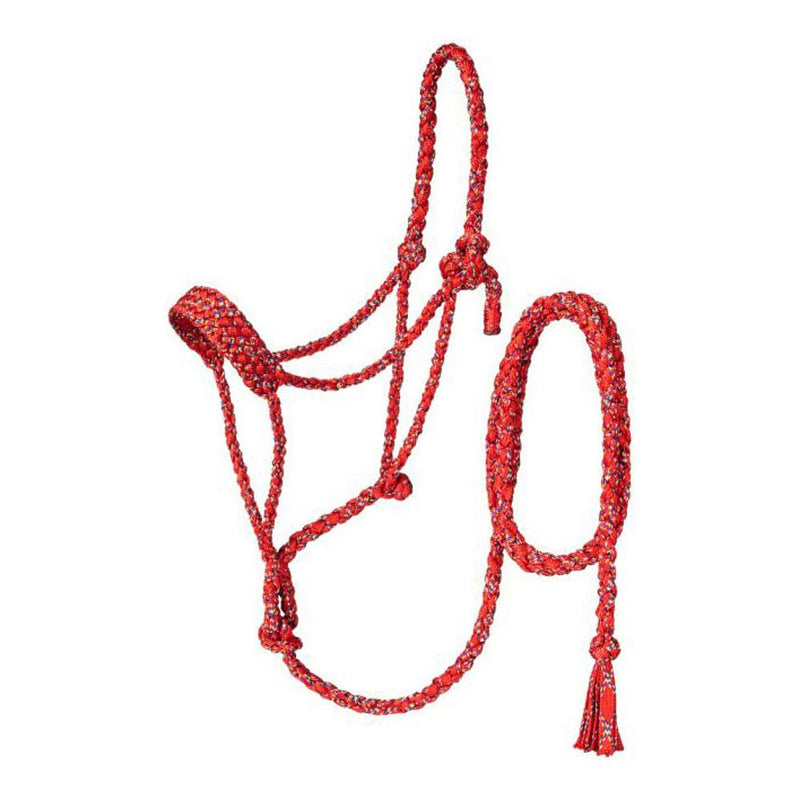 Red Funfetti Mule Tape Halter w/ 10ft Lead