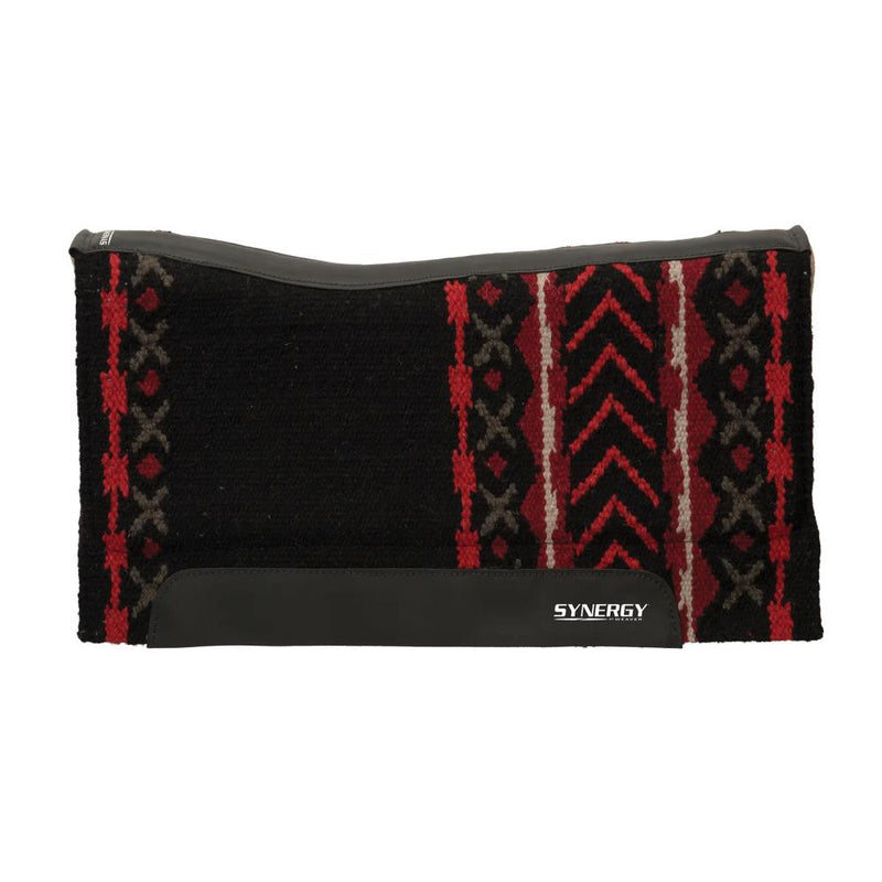 Synergy Mojave Black and Red Blanket Top Saddle Pad