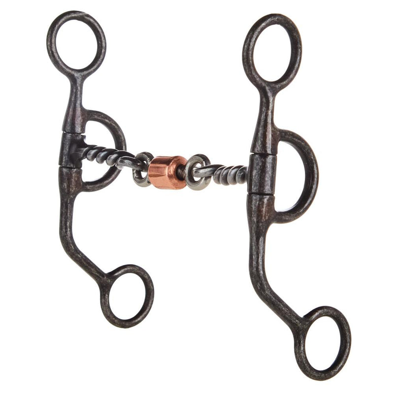 Aged Steel Twisted Dog Bone Copper Roller Shank Bit