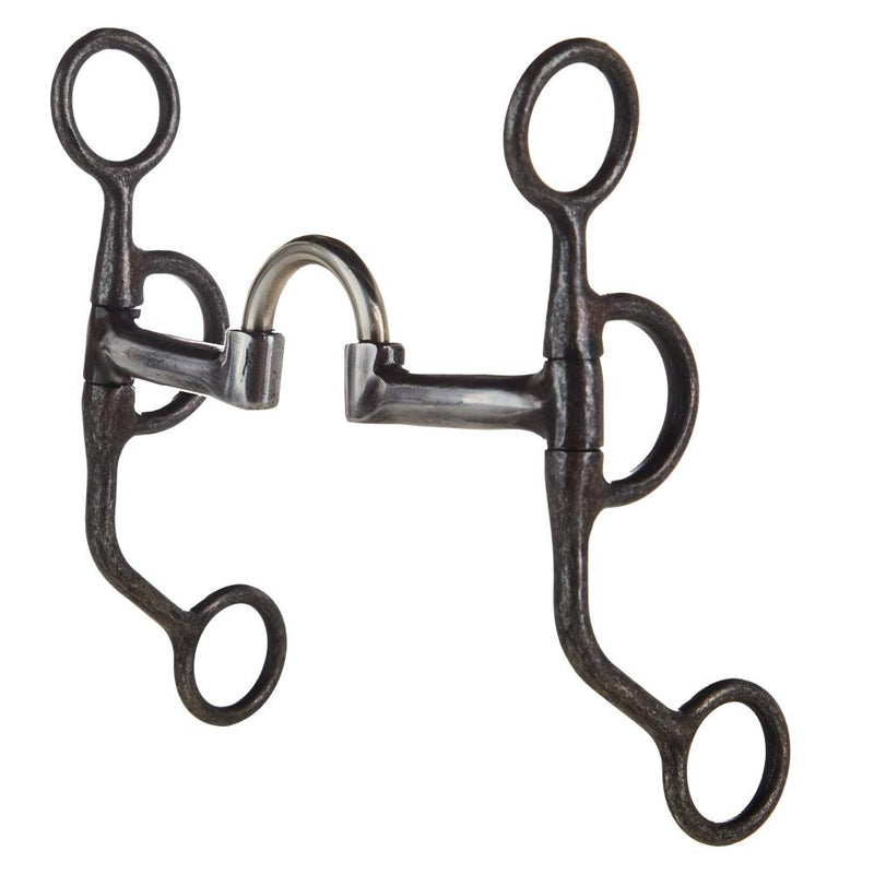 Aged Steel Low Port Correctional Shank Bit