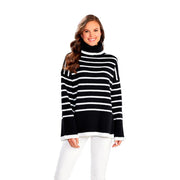 Women's Black Dunn Striped Sweater