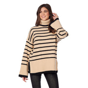 Women's Tan Dunn Striped Sweater