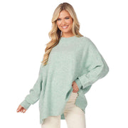 Women's Monica Green Crewneck Sweater