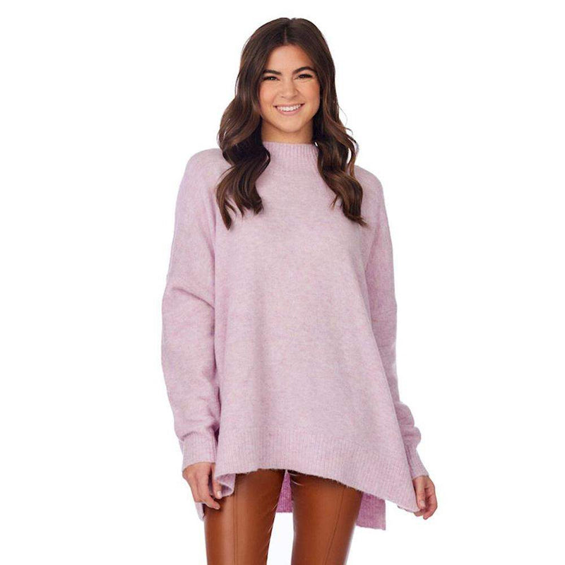 Women's Monica Purple Crewneck Sweater