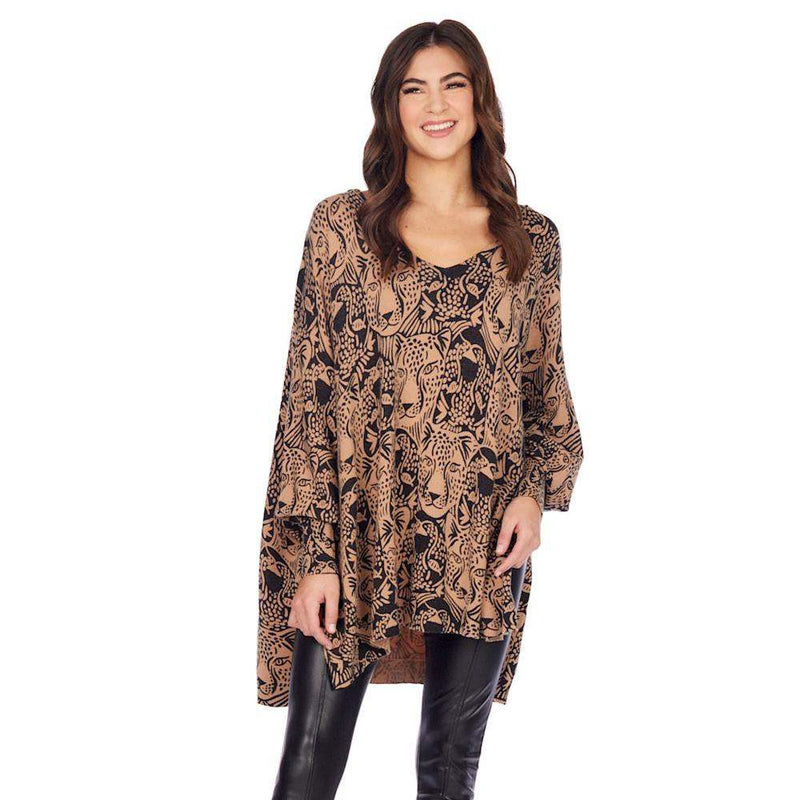 Women's Paxton Printed Tan Sweater